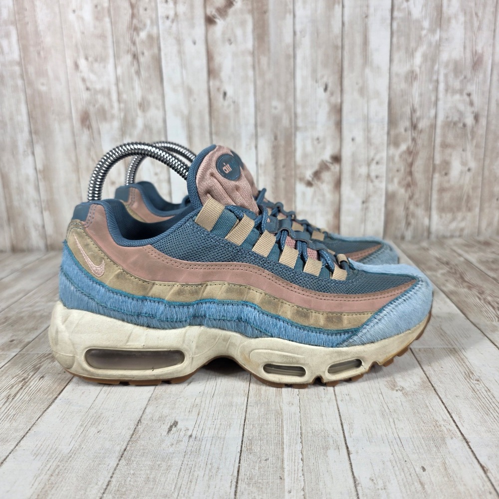 Nike Air Max 95‎ Women's Casual Sneakers Blue Pink Beige Size 7 AA1103 002
